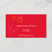 Carte De Visite Conception florale japonaise (Dos)