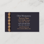 Carte De Visite Conception Fractale Spirale Vive Professionnelle (Dos)