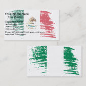 Carte De Visite Conception fraîche de drapeau mexicain (Devant / Derrière)