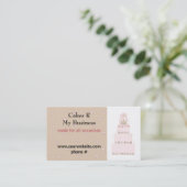 Carte De Visite Conception Gâteaux Sont Mon Affaire (Debout devant)