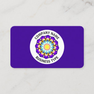 Carte De Visite Conception géométrique 070714(01) - Violet #3B0094