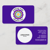 Carte De Visite Conception géométrique 070714(01) - Violet #3B0094 (Devant / Derrière)