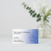 Carte De Visite Conception géométrique bleue (Debout devant)