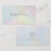 Carte De Visite conception géométrique de la parties scintillant h (Devant / Derrière)