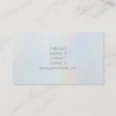 Carte De Visite conception géométrique de la parties scintillant h (Dos)