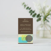 Carte De Visite Conception géométrique rétro moderne (Debout devant)