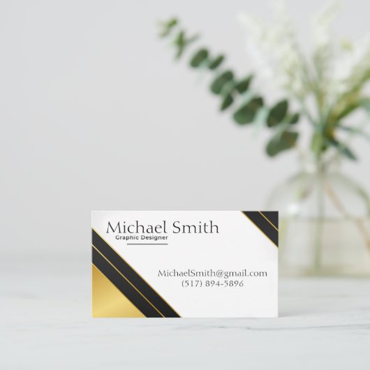 Carte De Visite Conception graphique (Debout devant)