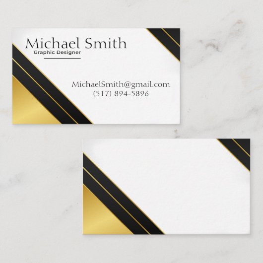 Carte De Visite Conception graphique (Devant / Derrière)