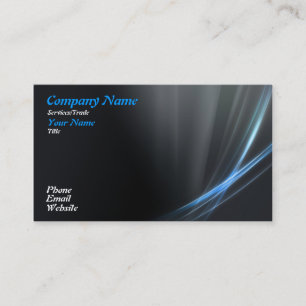 Carte De Visite Conception graphique bleue 1