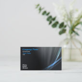 Carte De Visite Conception graphique bleue 1 (Debout devant)