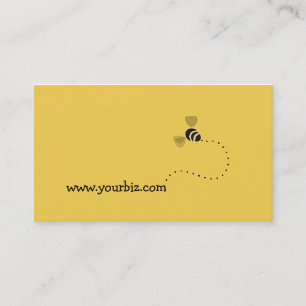 Carte De Visite Conception graphique d'abeille mignonne simple