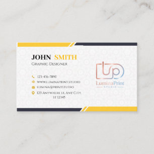Carte De Visite Conception graphique de logo personnalisé pour ent