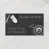 Carte De Visite Conception graphique et photographie (Devant)