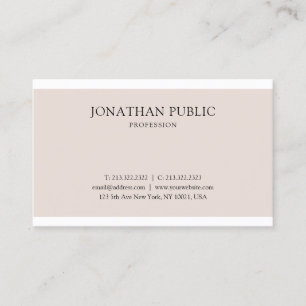 Carte De Visite Conception graphique propre Élégante Plastique pro