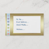 Carte De Visite Conception holistique de mains curatives (Dos)