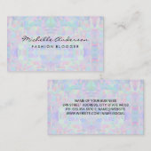 Carte De Visite Conception holographique géométrique (Devant / Derrière)