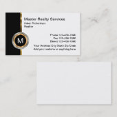 Carte De Visite Conception immobilière haut de gamme (Devant / Derrière)