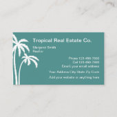 Carte De Visite Conception immobilière tropicale (Devant)