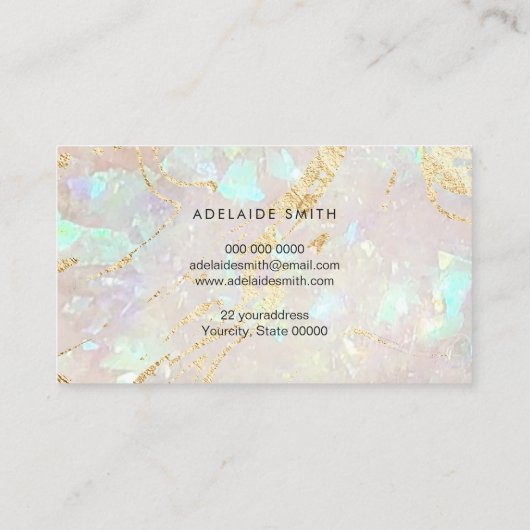 Carte De Visite conception inspirée de l'optique (Dos)