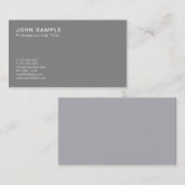 Carte De Visite Conception intelligente professionnelle Couleurs c (Devant / Derrière)