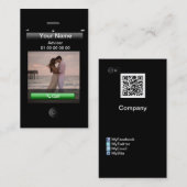 Carte De Visite Conception iPhone personnalisable (avec boutons so (Devant / Derrière)