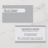 Carte De Visite Conception Jacquard (classique) (Devant / Derrière)