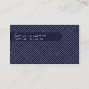 Carte De Visite Conception Jacquard (violet profond)