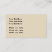 Carte De Visite Conception masculine de lion (Dos)