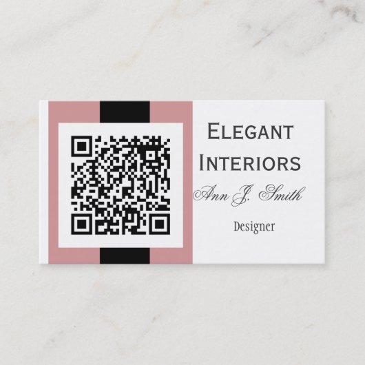 Carte De Visite Conception mauve de technologie de code du rose (Devant)
