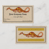 Carte De Visite Conception médiévale 2015 de dragon (Devant / Derrière)