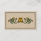 Carte De Visite Conception médiévale de lion (Dos)