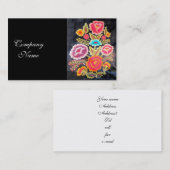 Carte De Visite Conception mexicaine de broderie (Devant / Derrière)