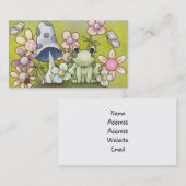 Carte De Visite Conception mignonne de ressort avec des animaux et (Devant / Derrière)