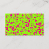 Carte De Visite Conception minimale d'information de rayure de (Dos)