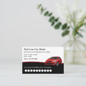 Carte De Visite Conception moderne Cool de lavage de voiture (Debout devant)