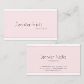 Carte De Visite Conception Moderne Créative Élégante Simple Profes (Devant / Derrière)