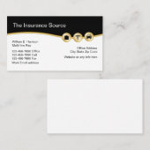 Carte De Visite Conception moderne d'assurance (Devant / Derrière)