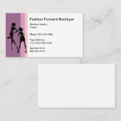 Carte De Visite Conception moderne de boutique de mode (Devant / Derrière)