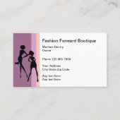 Carte De Visite Conception moderne de boutique de mode (Devant)