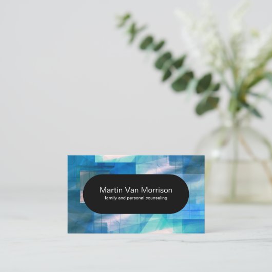 Carte De Visite Conception moderne de conseiller de santé mentale (Debout devant)