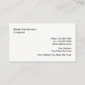 Carte De Visite Conception moderne de conseiller de santé mentale (Dos)