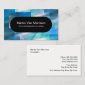 Carte De Visite Conception moderne de conseiller de santé mentale (Devant / Derrière)