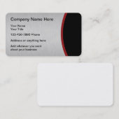 Carte De Visite Conception moderne de construction (Devant / Derrière)