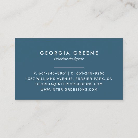 Carte De Visite Conception moderne de palette de Paint Swatch (Dos)