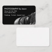 Carte De Visite Conception moderne de photographe professionnel (Devant / Derrière)