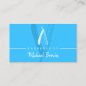 Carte De Visite Conception moderne de robinet bleu néon (Devant)