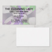 Carte De Visite Conception moderne de service de nettoyage (Devant / Derrière)
