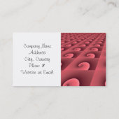 Carte De Visite Conception moderne de spiral rose (Dos)