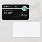 Carte De Visite Conception moderne du chiropraticien (Devant / Derrière)