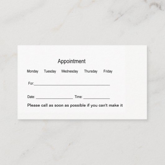 Carte De Visite Conception moderne d'un bureau dentaire (Dos)